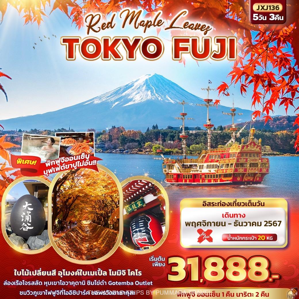 WTPT0910 : Red Maple Leaves TOKYO FUJI 5วัน 3คืน