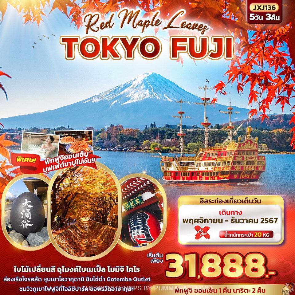 WTPT0917 : Red Maple Leaves TOKYO FUJI 5วัน 3คืน